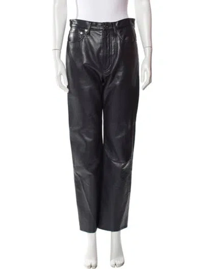 Pre-owned Agolde Straight Leg Pants In Gray