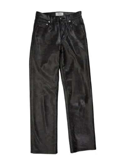 Pre-owned Agolde Straight Leg Pants In Gray
