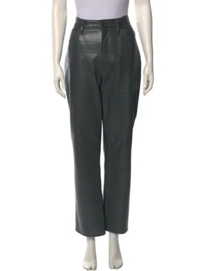 Pre-owned Agolde Straight Leg Pants In Green