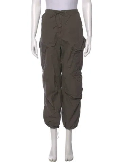 Pre-owned Agolde Straight Leg Pants In Green