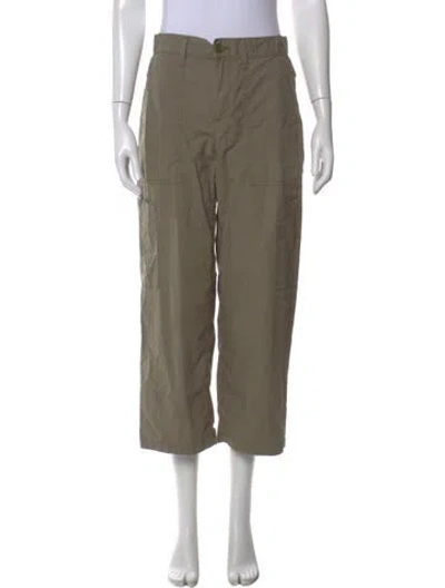 Pre-owned Agolde Straight Leg Pants In Green