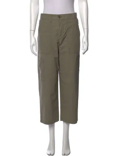 Pre-owned Agolde Straight Leg Pants In Green