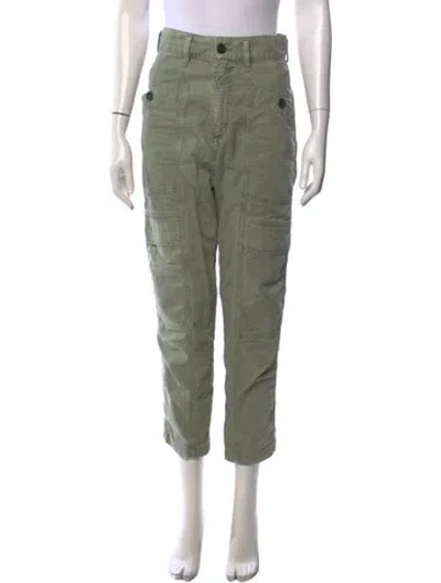 Pre-owned Agolde Straight Leg Pants In Green