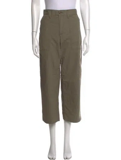 Pre-owned Agolde Straight Leg Pants In Green