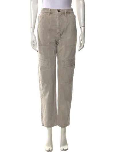 Pre-owned Agolde Straight Leg Pants In Grey