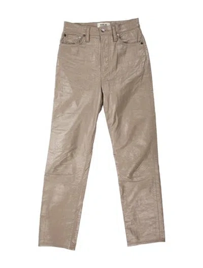 Pre-owned Agolde Straight Leg Pants In Grey