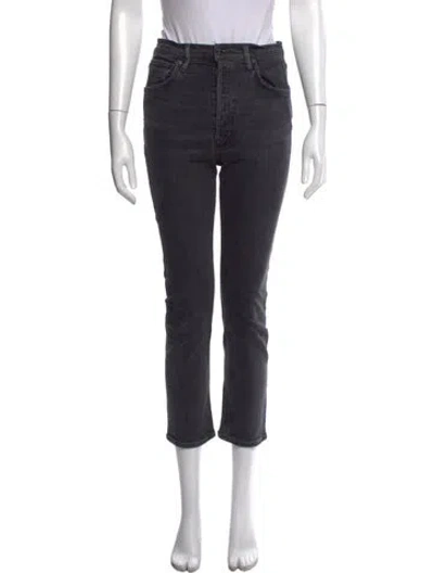 Pre-owned Agolde Straight Leg Pants In Grey