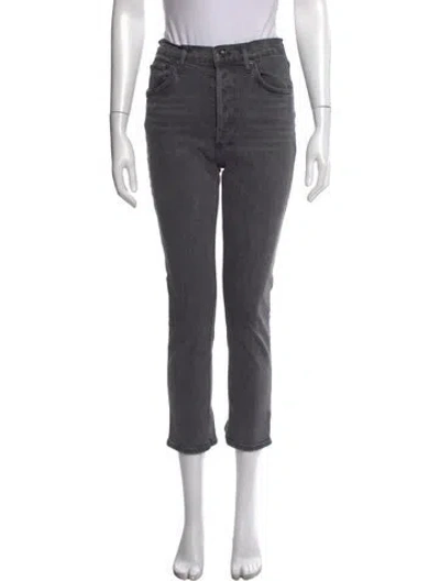 Pre-owned Agolde Straight Leg Pants In Grey