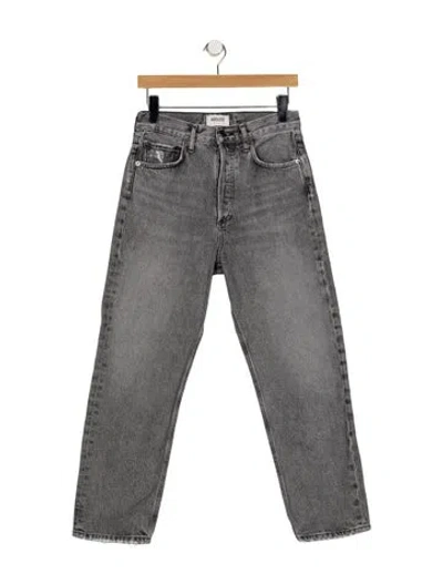 Pre-owned Agolde Straight Leg Pants In Grey