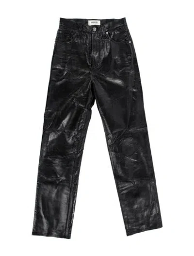 Pre-owned Agolde Straight Leg Pants In Grey