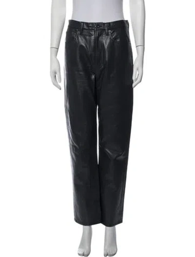 Pre-owned Agolde Straight Leg Pants In Grey