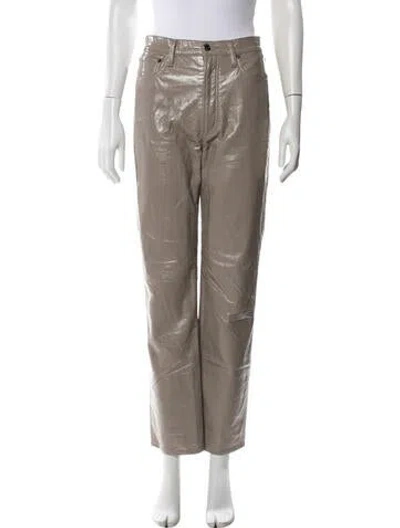 Pre-owned Agolde Straight Leg Pants In Grey