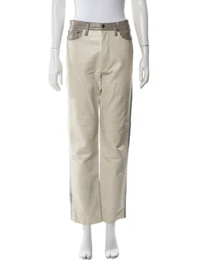 Pre-owned Agolde Straight Leg Pants In Grey