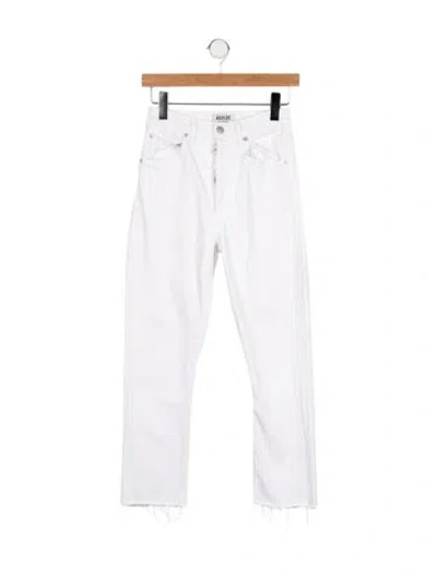 Pre-owned Agolde Straight Leg Pants In Neutral