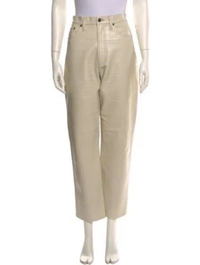 Pre-owned Agolde Straight Leg Pants In Neutral