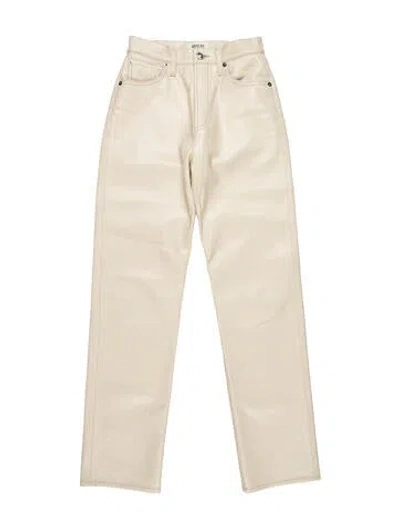 Pre-owned Agolde Straight Leg Pants In Neutral