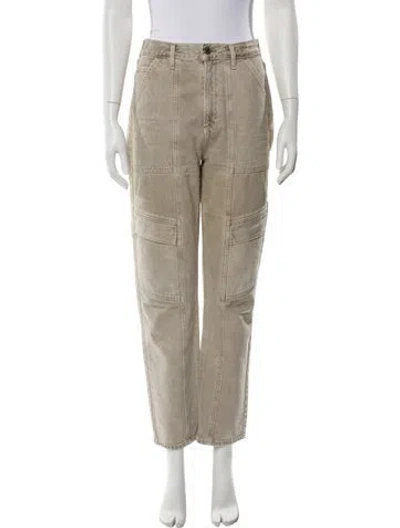 Pre-owned Agolde Straight Leg Pants In Neutral