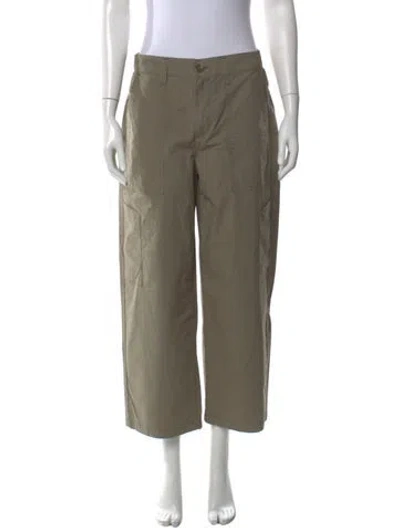 Pre-owned Agolde Straight Leg Pants In Neutral