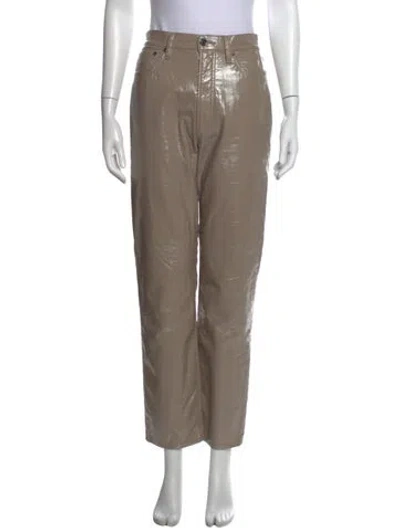 Pre-owned Agolde Straight Leg Pants In Neutral