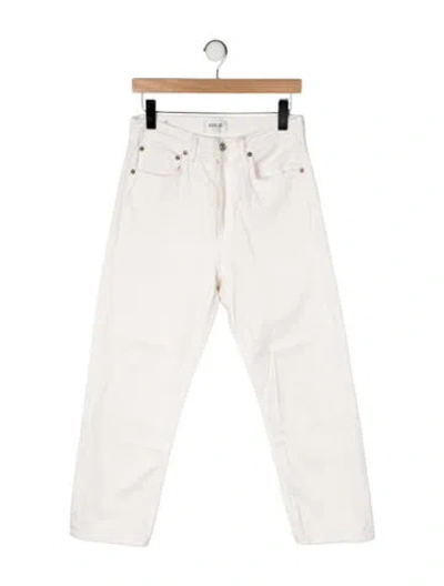Pre-owned Agolde Straight Leg Pants In Neutral