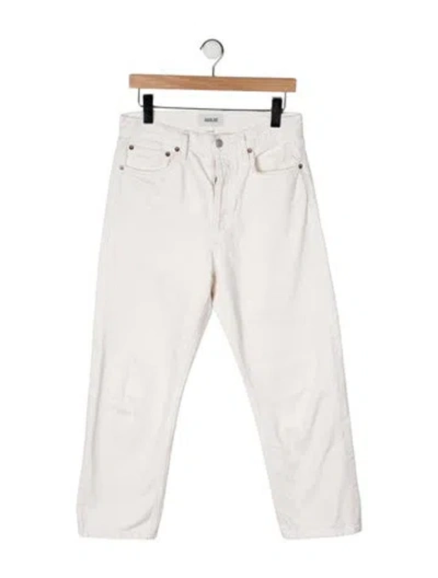 Pre-owned Agolde Straight Leg Pants In Neutral