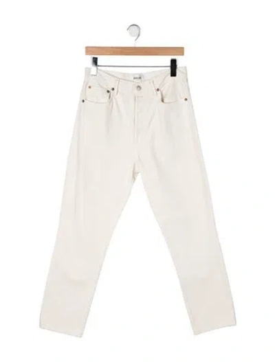 Pre-owned Agolde Straight Leg Pants In Neutral
