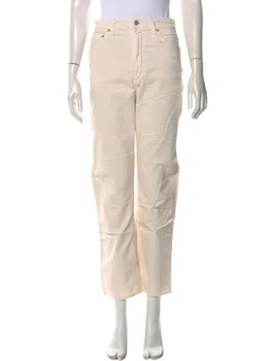 Pre-owned Agolde Straight Leg Pants In Neutral