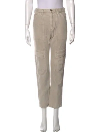 Pre-owned Agolde Straight Leg Pants In Neutral