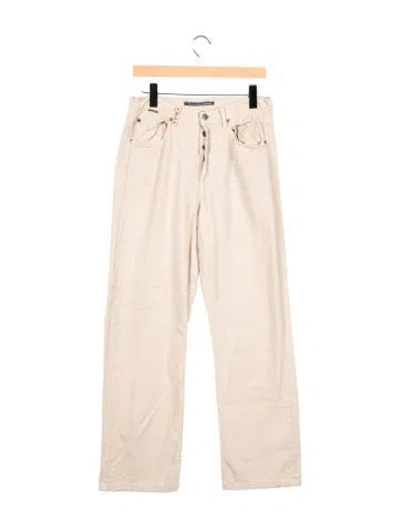 Pre-owned Agolde Straight Leg Pants In Neutrals