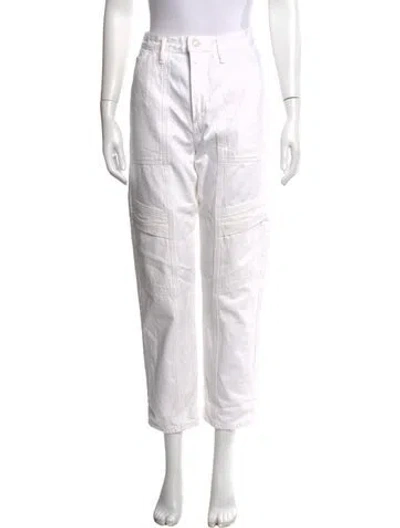 Pre-owned Agolde Straight Leg Pants In Neutrals
