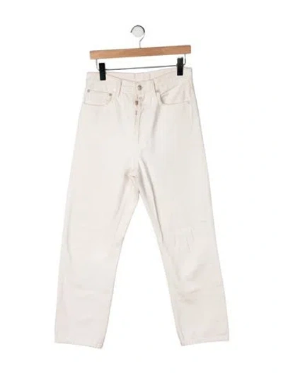 Pre-owned Agolde Straight Leg Pants In Neutrals