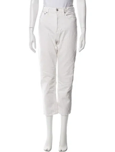 Pre-owned Agolde Straight Leg Pants In Neutrals