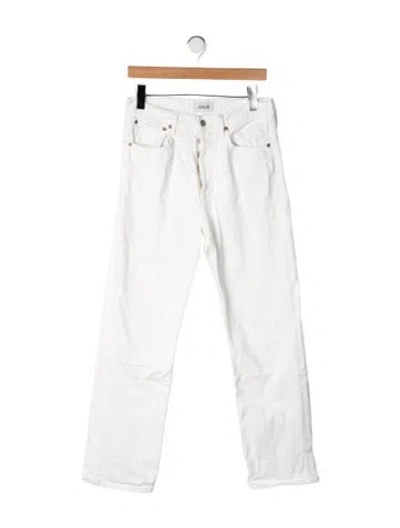 Pre-owned Agolde Straight Leg Pants In Neutrals