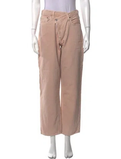 Pre-owned Agolde Straight Leg Pants In Neutrals