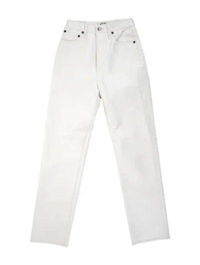 Pre-owned Agolde Straight Leg Pants In Neutrals