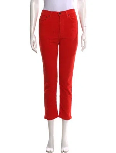 Pre-owned Agolde Straight Leg Pants In Orange