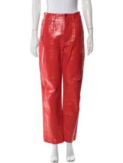 Pre-owned Agolde Straight Leg Pants In Orange