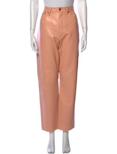 Pre-owned Agolde Straight Leg Pants In Pink