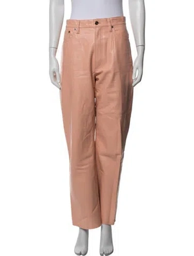 Pre-owned Agolde Straight Leg Pants In Pink