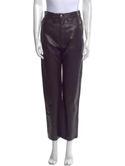 Pre-owned Agolde Straight Leg Pants In Purple