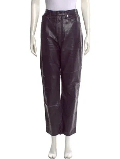 Pre-owned Agolde Straight Leg Pants In Purple