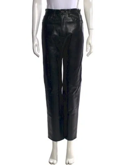 Pre-owned Agolde Straight Leg Pants W/ Tags In Black