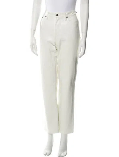 Pre-owned Agolde Straight Leg Pants W/ Tags In White