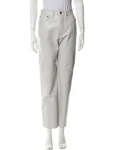 Pre-owned Agolde Straight Leg Pants W/ Tags In White