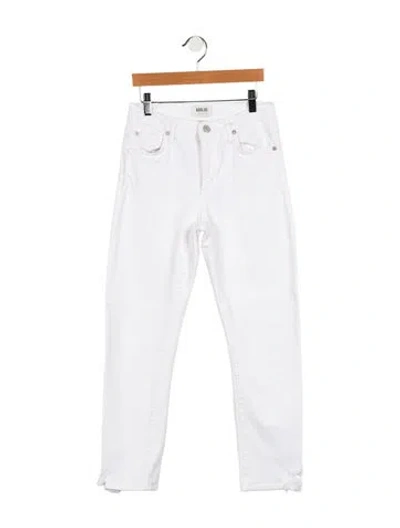 Pre-owned Agolde Straight Leg Pants In White