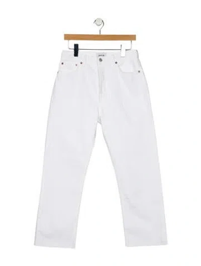 Pre-owned Agolde Straight Leg Pants In White