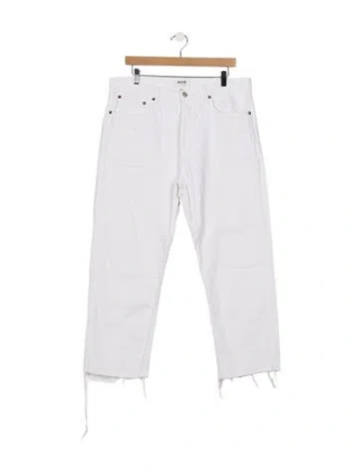 Pre-owned Agolde Straight Leg Pants In White