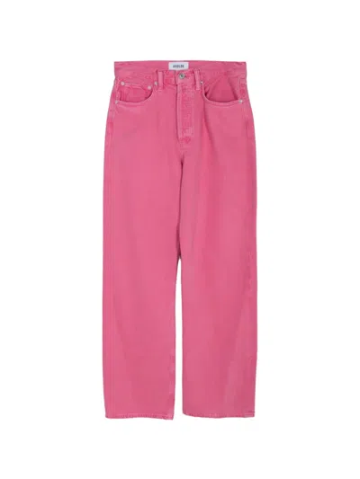 Agolde Straight-leg Denim Jeans In Pink