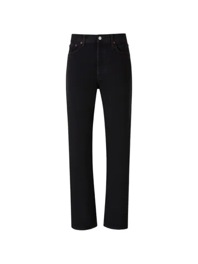 Agolde Straight-leg Jeans In Black