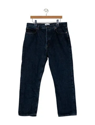 Pre-owned Agolde Straight-leg Jeans In Blue